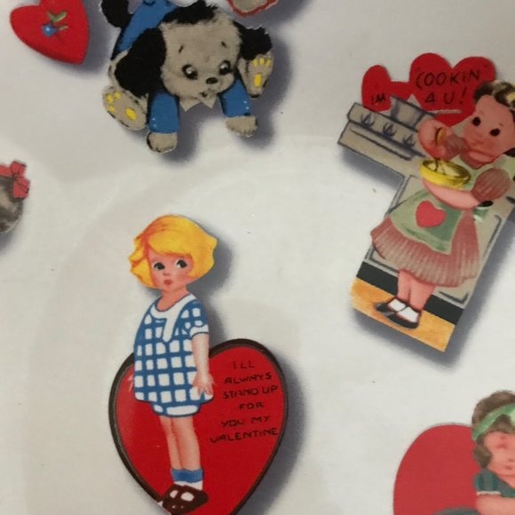 Large Retro Ceramic Valentine Heart-Shaped Bowl NWT - Picture 6 of 12